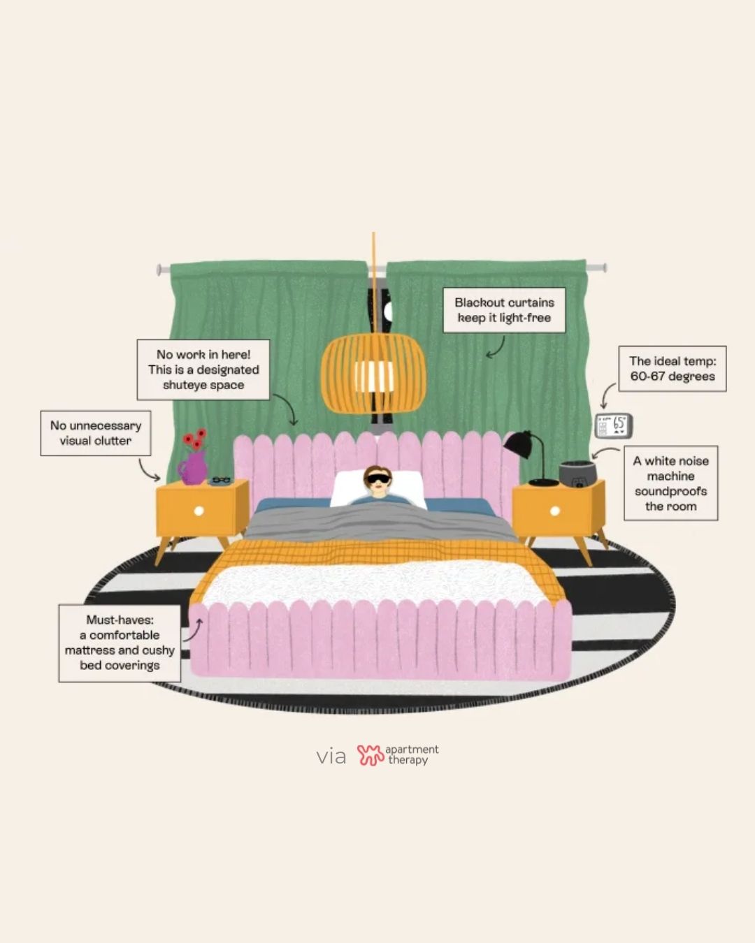 perfect bedroom interior design for better sleep, according to sleep experts