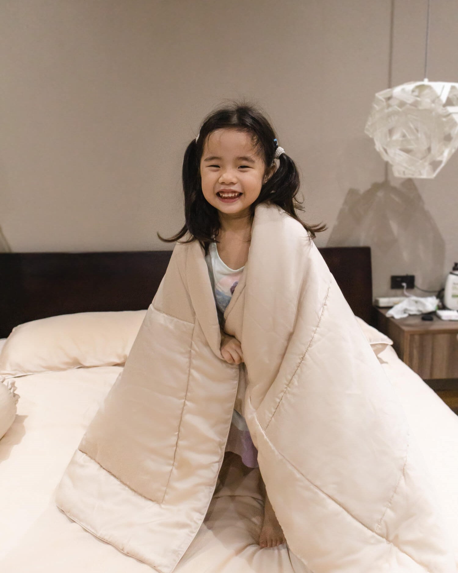 toddler sleeping with ava and ava ph organic bamboo lyocell kids blanket or comforter travel blanket throw blanket sand beige