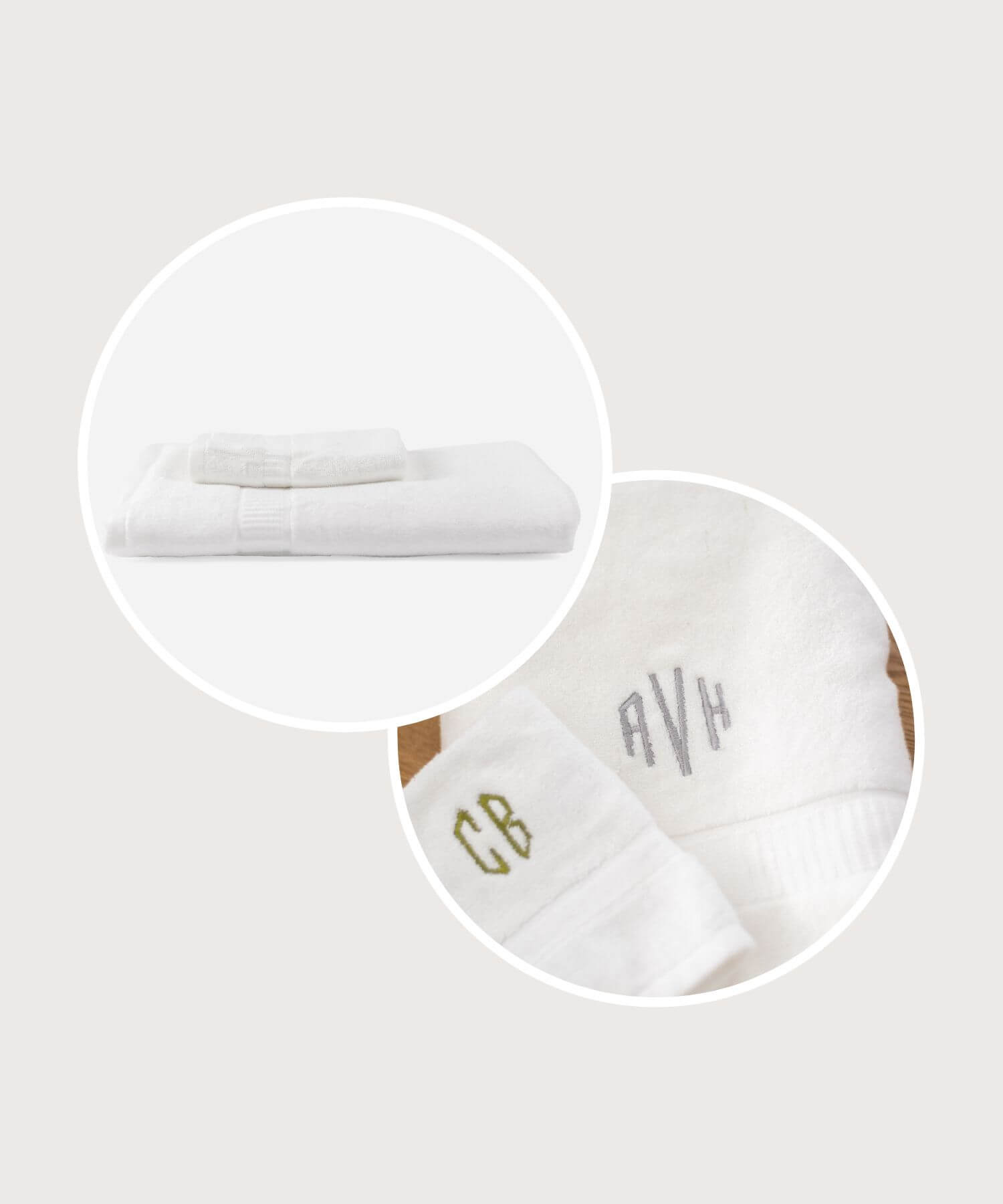 ava and ava ph organic bamboo face and bath towels with personalized monogram embroidery