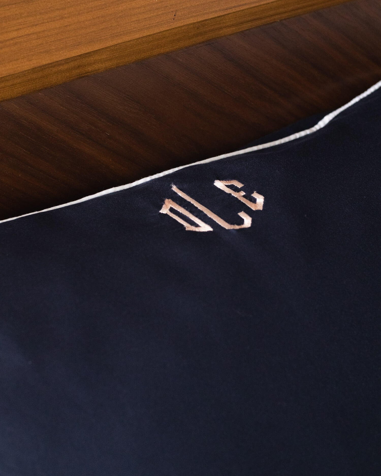 ava and ava ph organic bamboo lyocell pillowcase with custom embroidery personalized monogram pillowcase in ocean