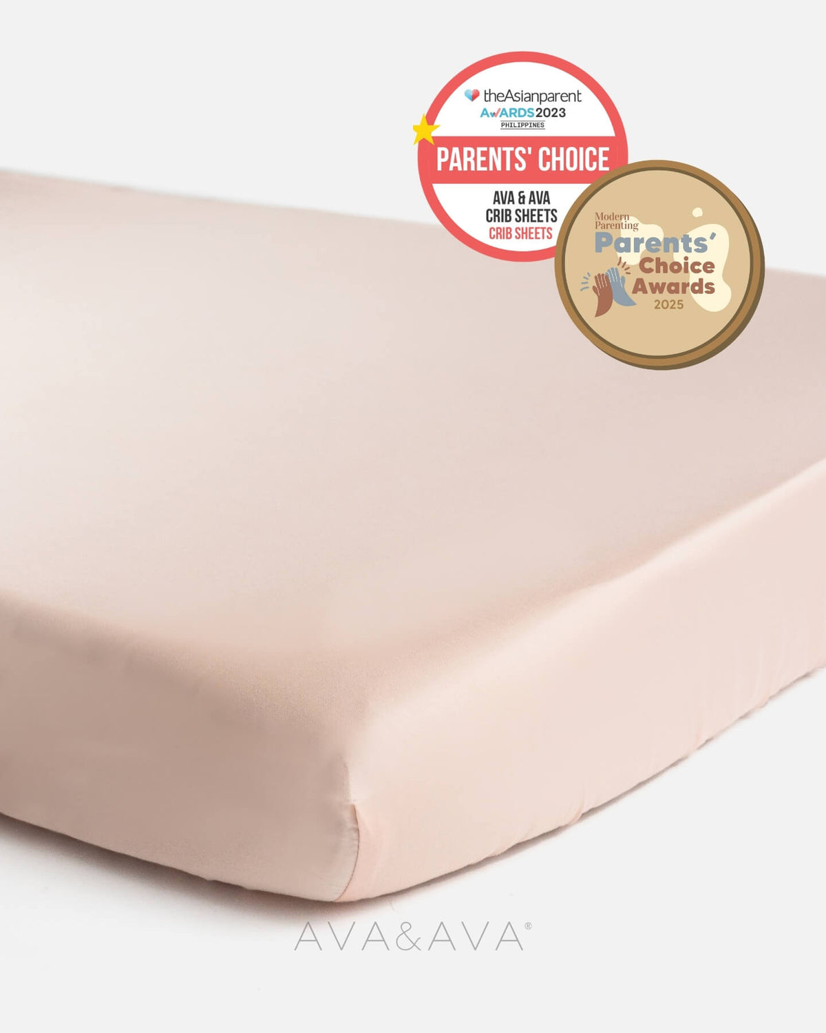ava and ava ph organic bamboo lyocell baby bedding - crib sheet fitted sheet for wooden crib or playpen. breathable soft. theasianparent awards modern parenting philippines best crib sheets in pink