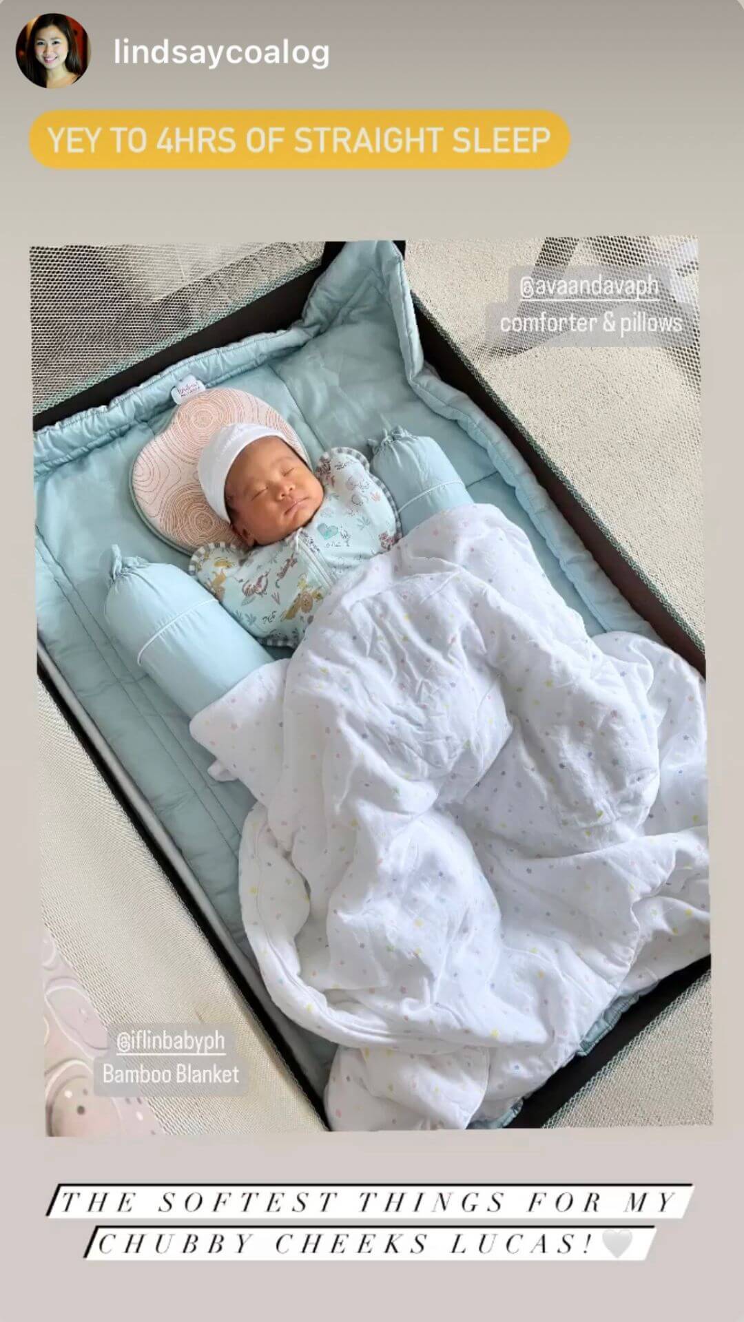 lindsay co alog ava & ava ph organic bamboo lyocell baby bedding (crib sheet, baby comforter set, baby pillows, baby pillowcases) powder bluereviews