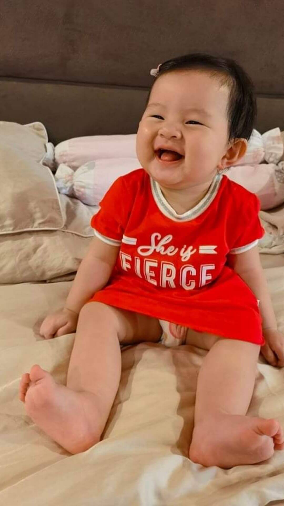 baby enjoying ava and ava bamboo bed sheets philippines (sand beige bedsheets, pillowcases, comforter, duvet cover)