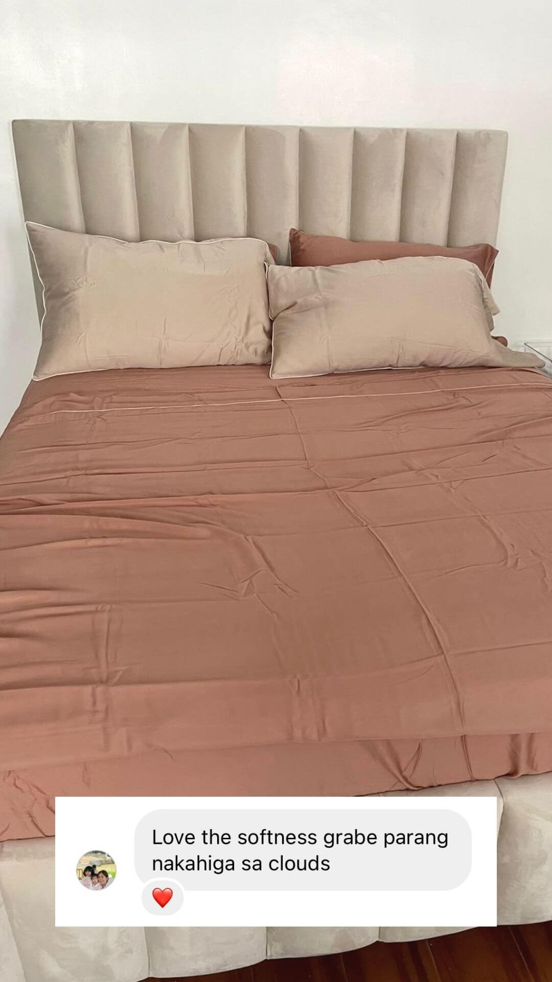 ava and ava ph review -soft like clouds organic bamboo lyocell sand beige pillowcases autumn brown orange fitted sheet set bedsheet