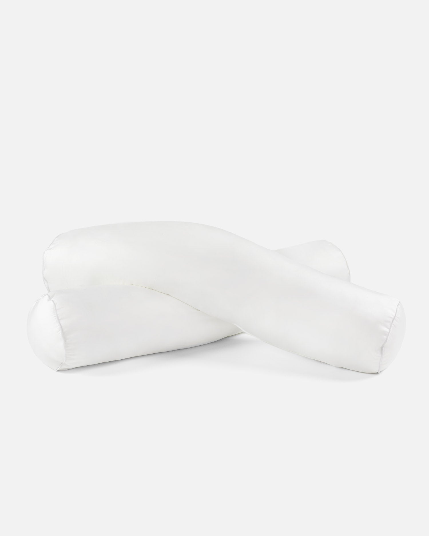 ava and ava philippines ph organic bamboo lyocell bolster pillow / hotdog pillow / long pillow / po-tsim pillow in white with piped edges