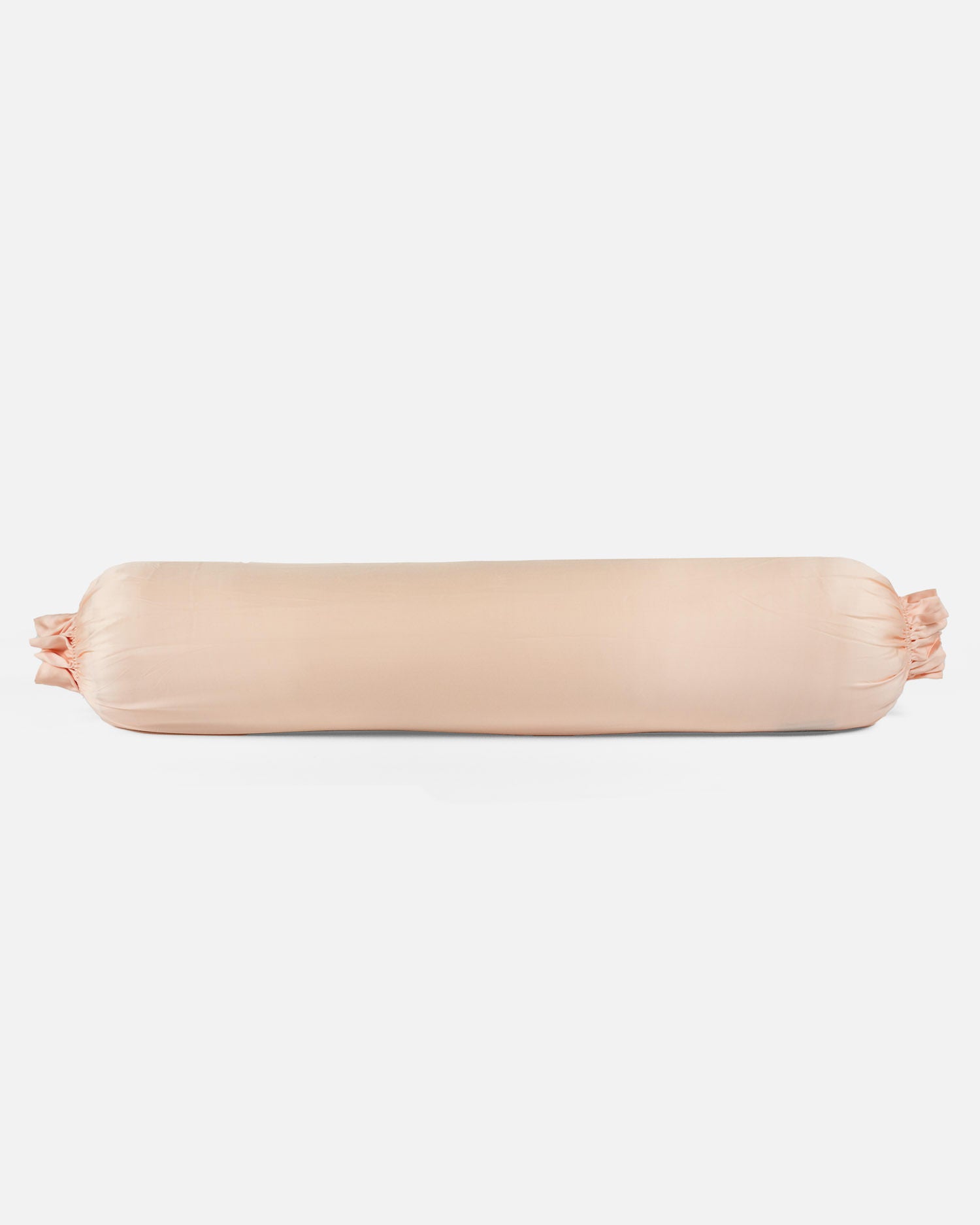 ava and ava ph organic bamboo lyocell bolster case / hotdog pillow / long pillow / po-tsim pillowcase in blush pink