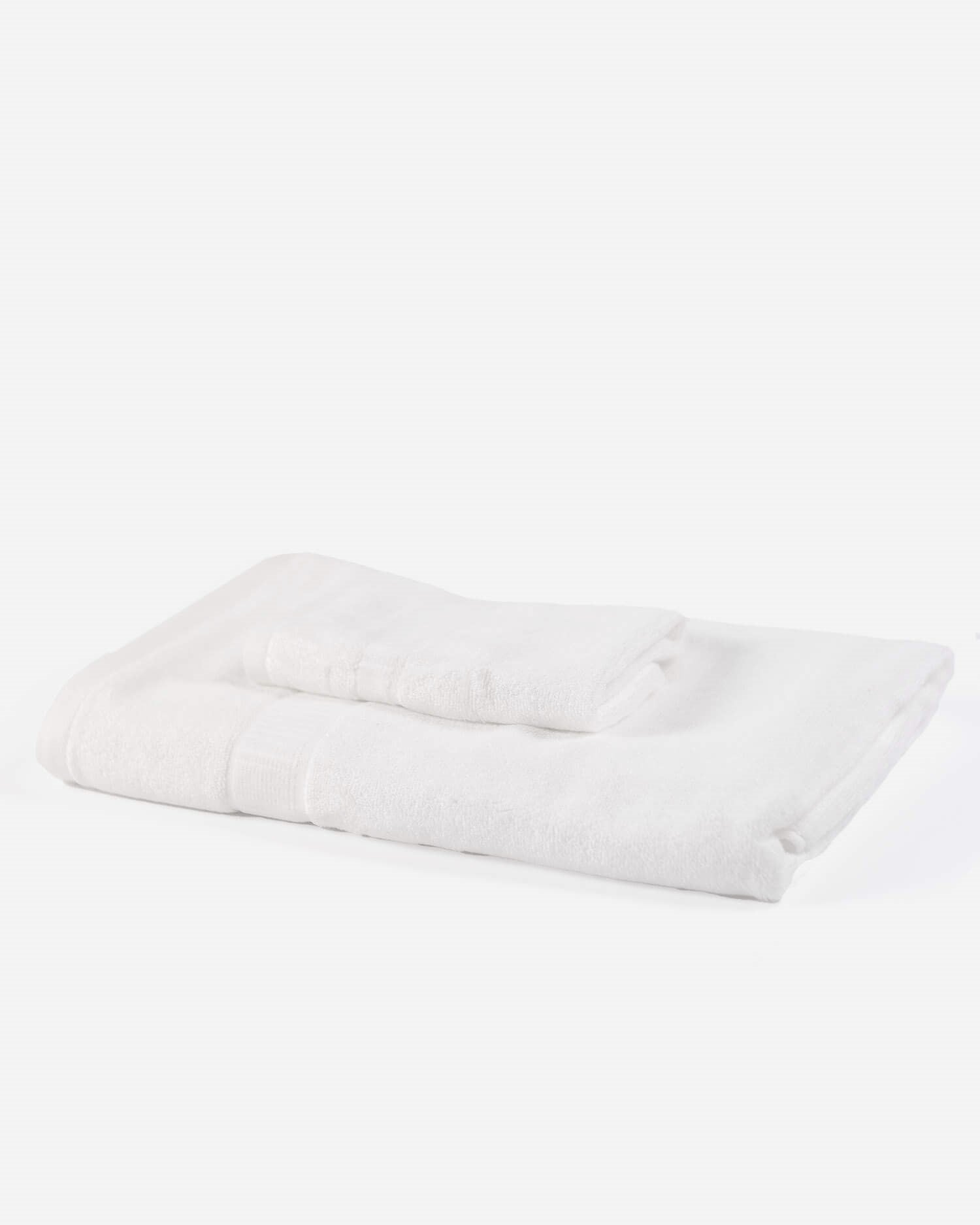 ava and ava ph organic bamboo face towel and bath towel white stack