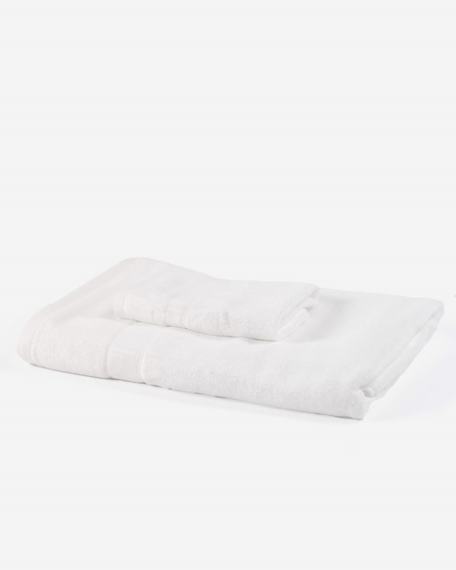 ava and ava ph organic bamboo face towel and bath towel white stack