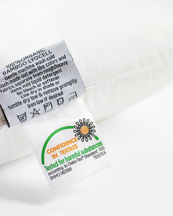 ava and ava ph organic bamboo lyocell hypoallergenic toddler pillow white oeko tex certified toxin free