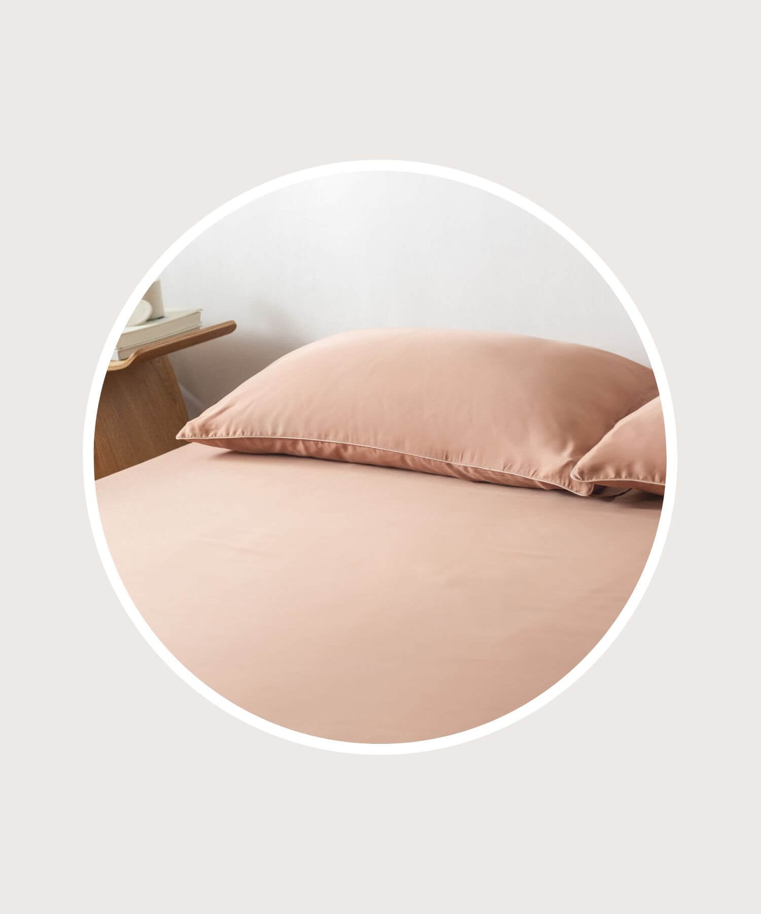 ava and ava ph organic bamboo lyocell 3pc sheet set with pillowcases and fitted sheet in amber autumn color