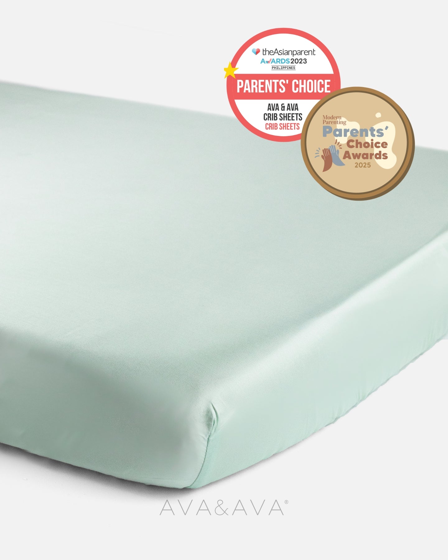 ava and ava ph organic bamboo lyocell baby bedding - crib sheet fitted sheet for wooden crib or playpen. breathable soft. theasianparent awards modern parenting philippines best crib sheets in blue