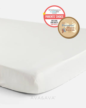 ava and ava ph organic bamboo lyocell baby bedding - crib sheet fitted sheet for wooden crib or playpen. breathable soft. theasianparent awards modern parenting philippines best crib sheets in white