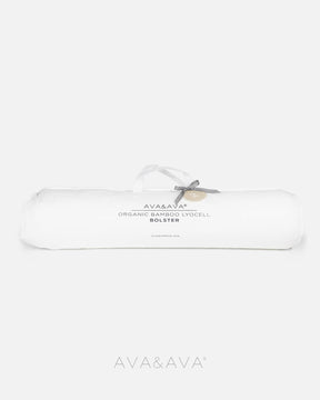 ava and ava philippines ph organic bamboo lyocell bolster pillow  / hotdog pillow / long pillow / po-tsim pillow in white with piped edges. gift bag