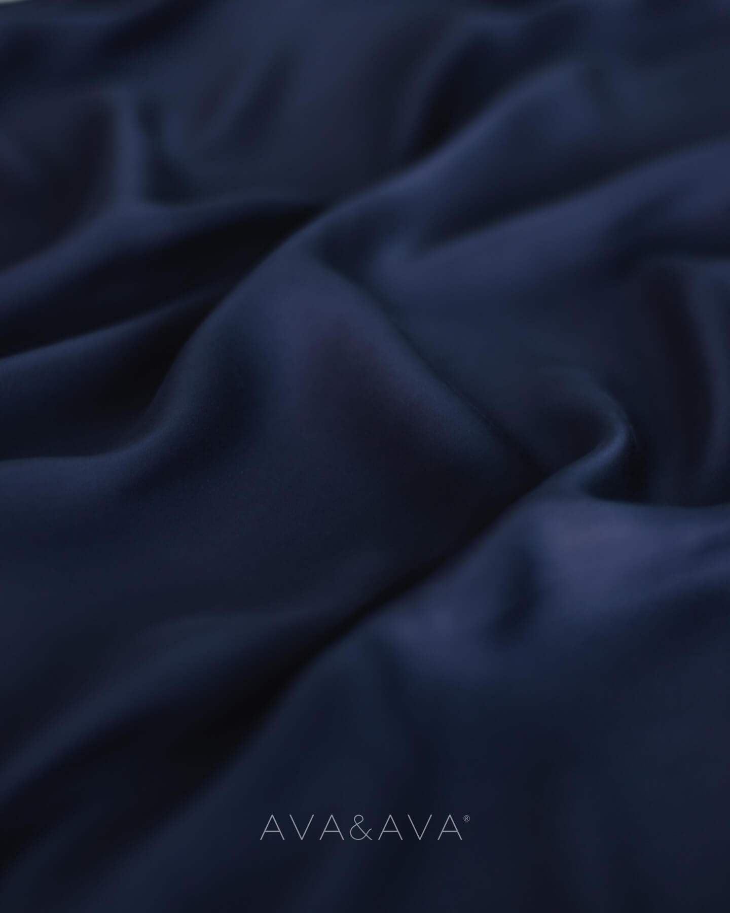 ava and ava ph organic bamboo lyocell fitted sheet navy ocean blue
