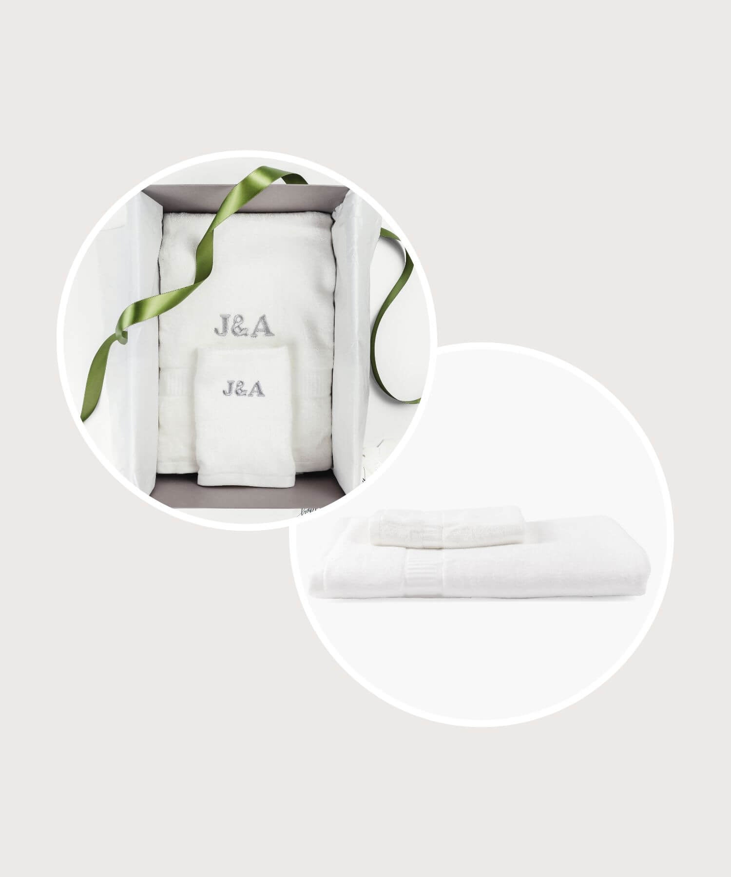 ava and ava ph christmas gift guide - organic bamboo bath towel and face towel with personalized embroidery monogram