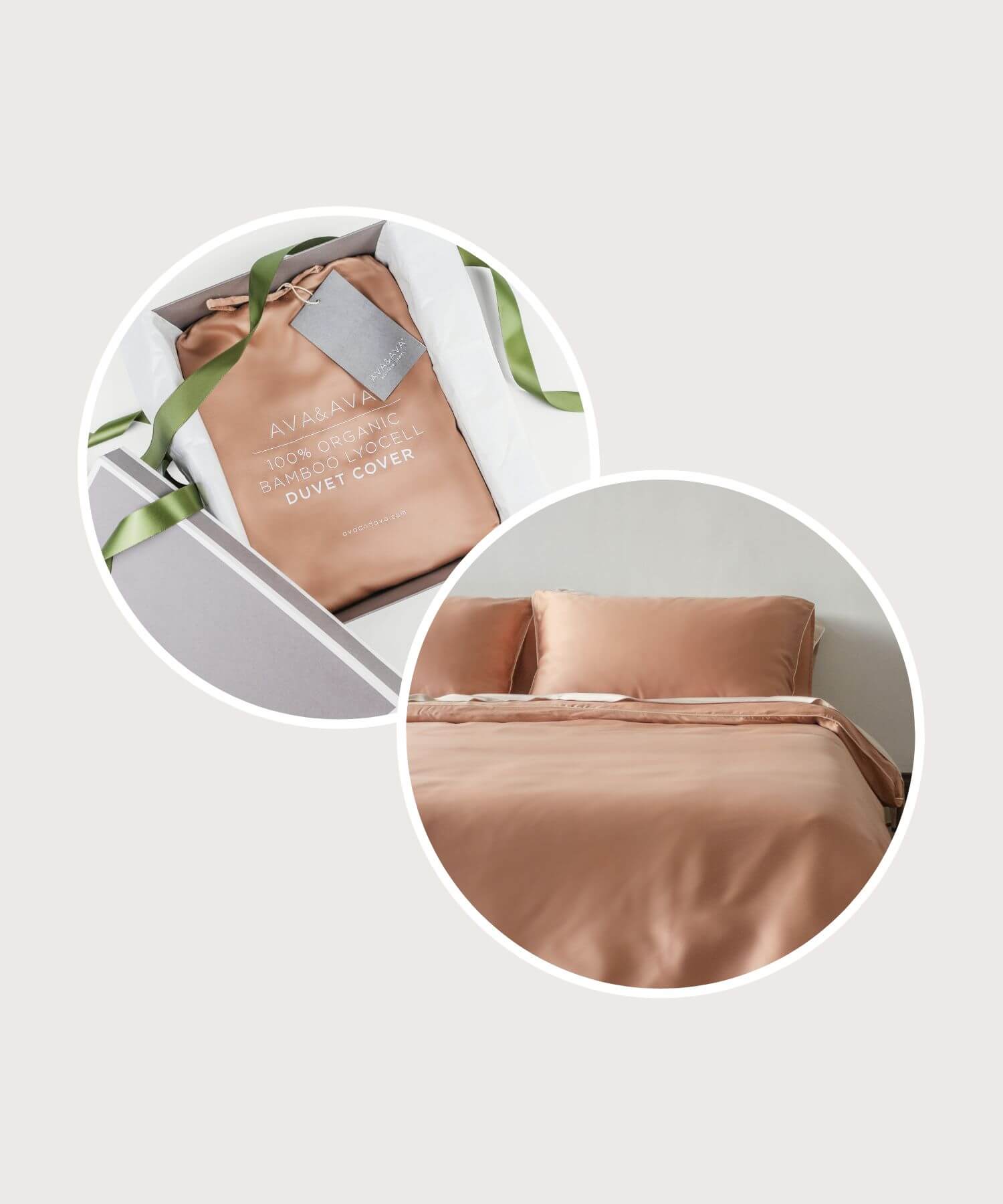 ava and ava ph christmas gift guide - organic bamboo lyocell duvet cover in autumn