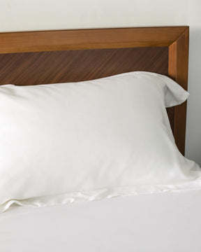 ava and ava ph silky soft organic bamboo lyocell shams / oxford pillowcases in white, classic style pillowcases