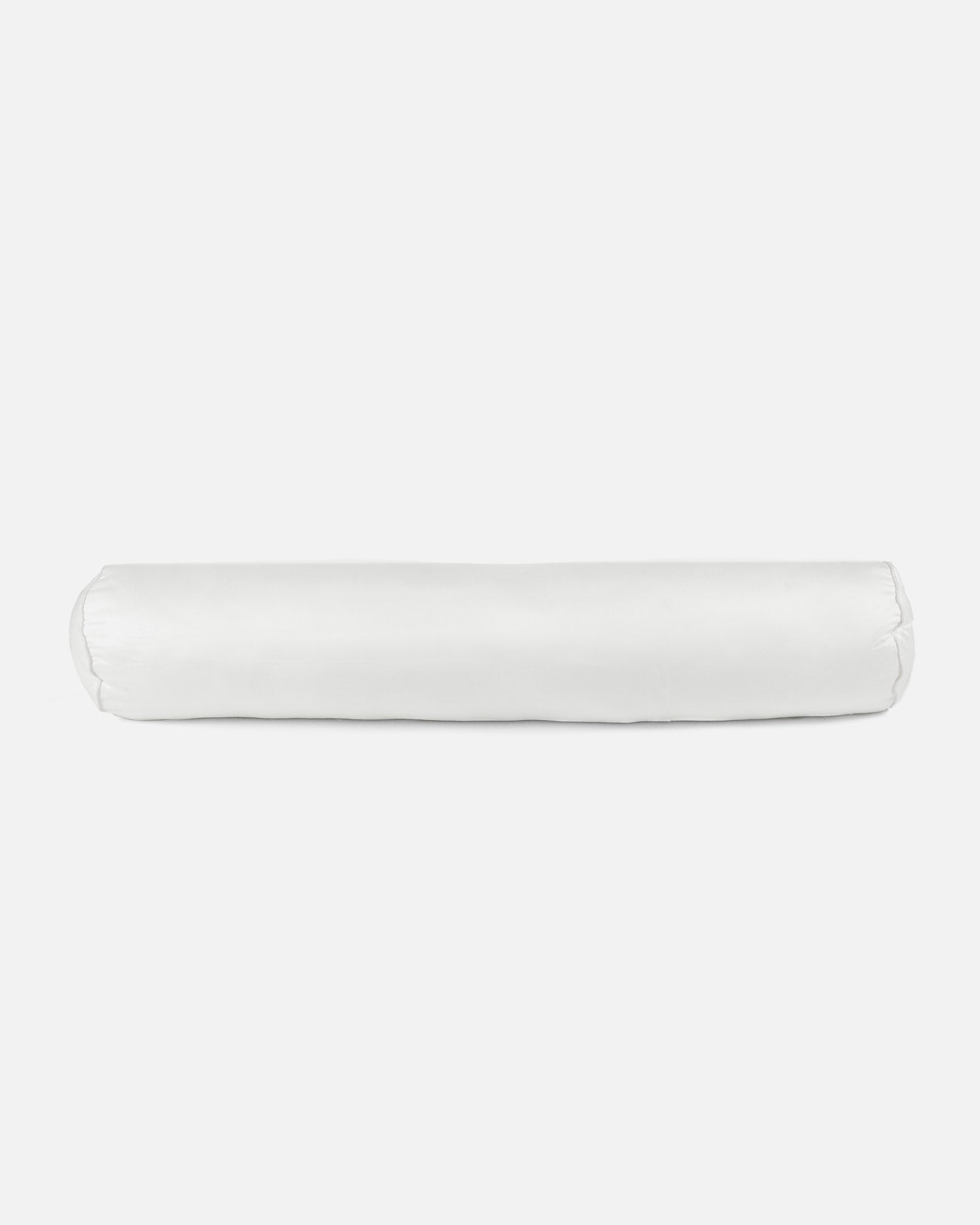 ava and ava philippines ph organic bamboo lyocell bolster pillow  / hotdog pillow / long pillow / po-tsim pillow in white with piped edges