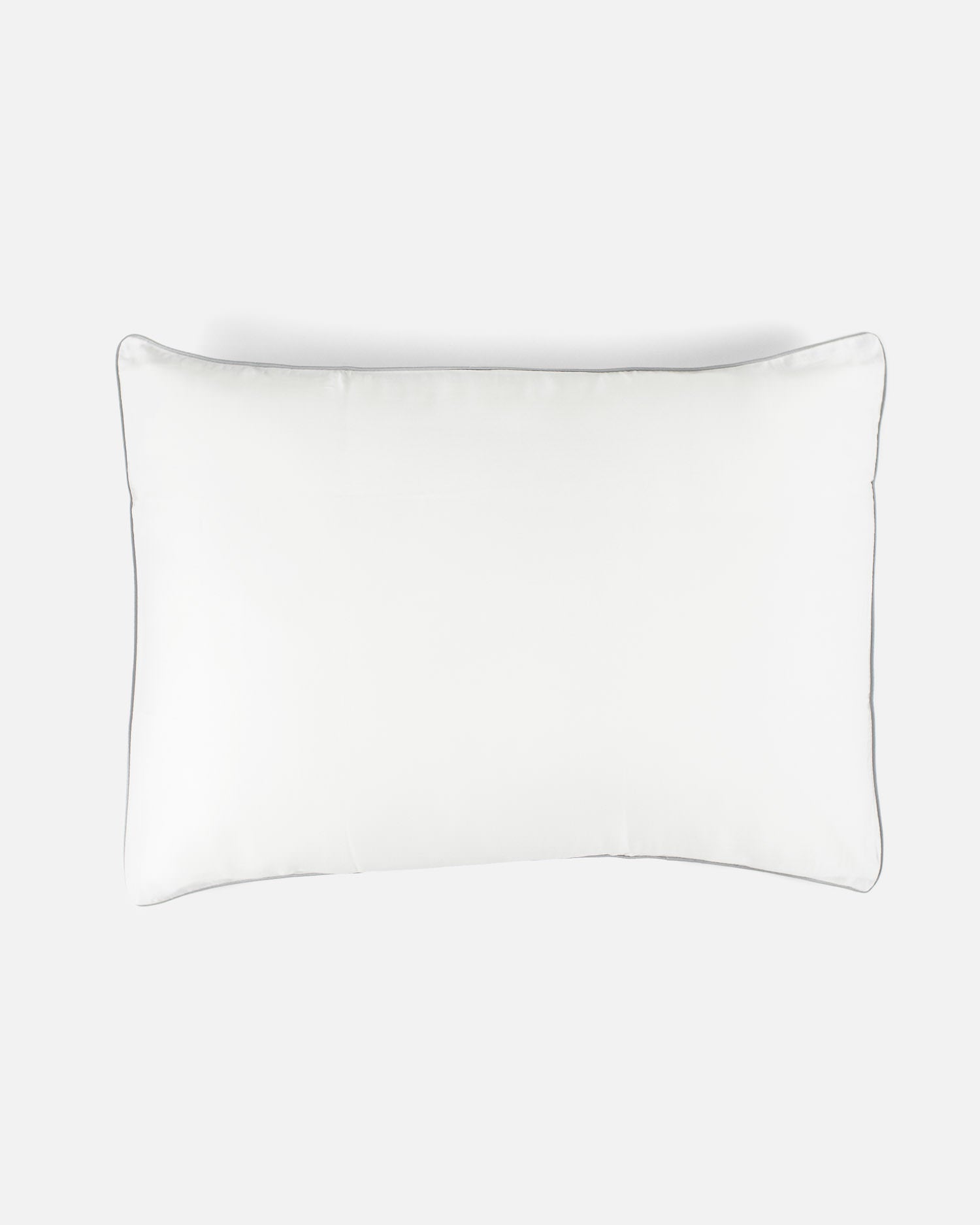 ava and ava organic bamboo lyocell toddler pillowcases / mini pillowcases / tempur pillowcase. hypoallergenic soft and breathable. color white with gray piping